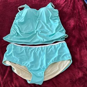 Aqua Tankini Swimsuit Set